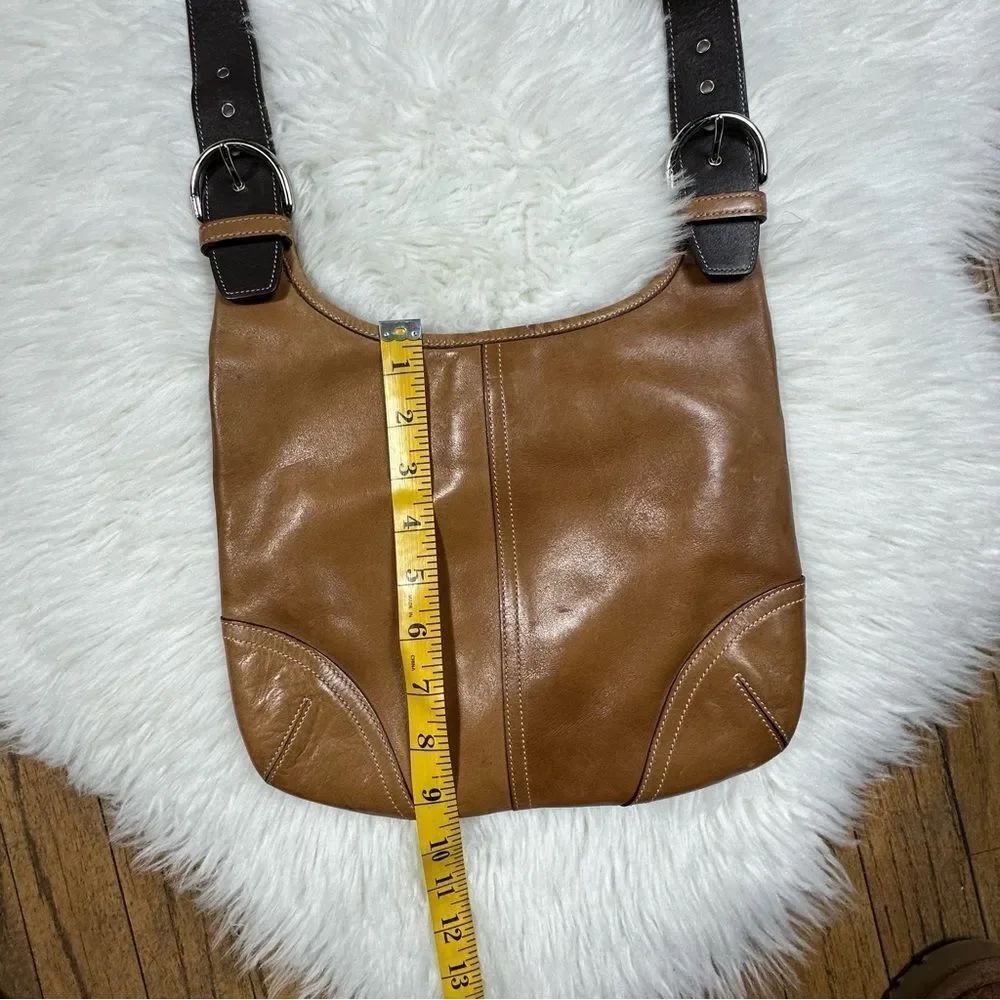 Coach vtg Brown Leather Shoulder Bag - Picture 3 of 9